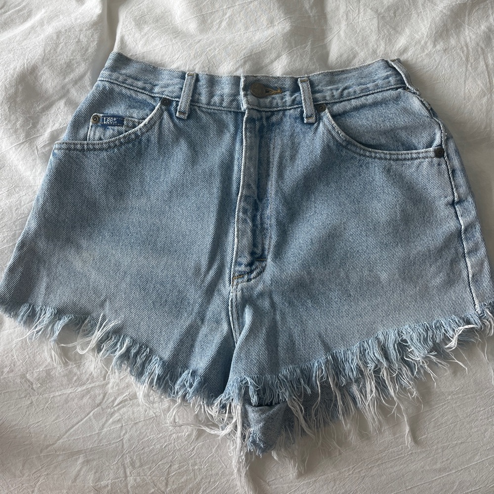Lee Jean Shorts High-Waisted Distressed